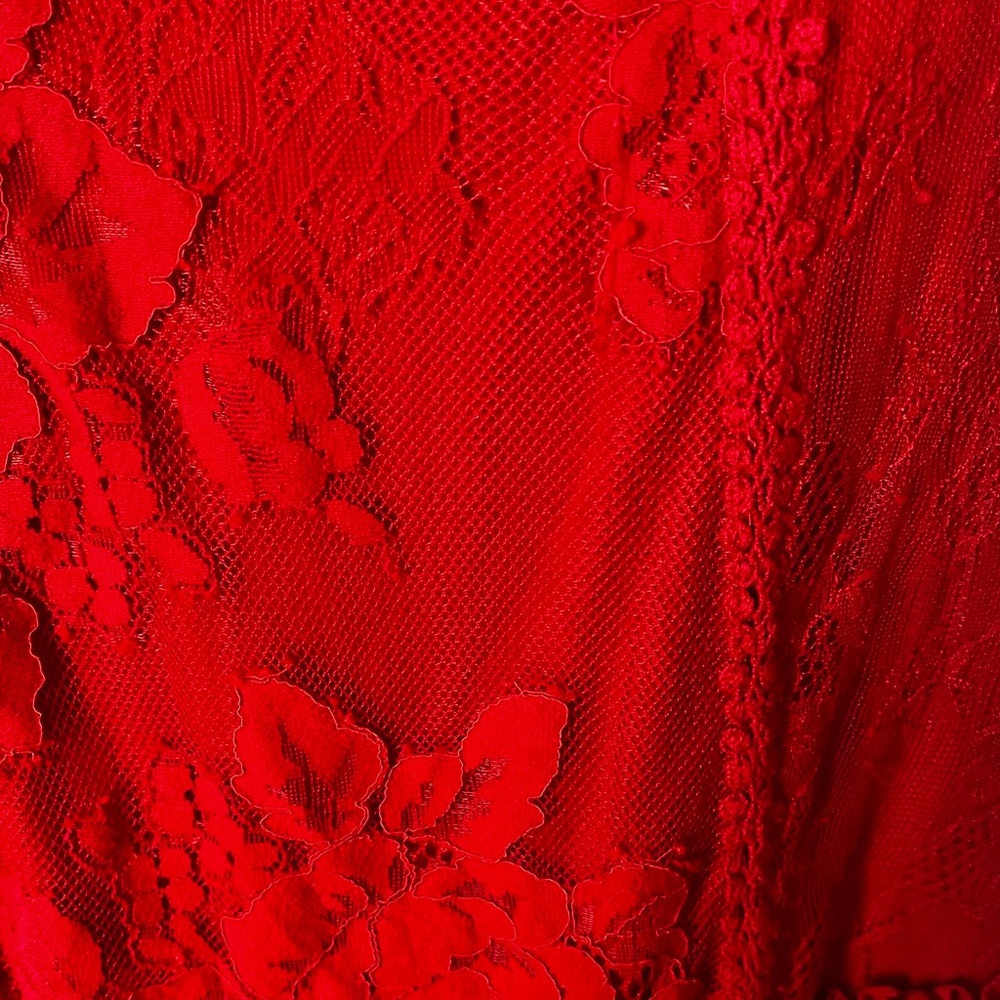 Torrid Red Floral Lace Tank - Picture 14 of 15